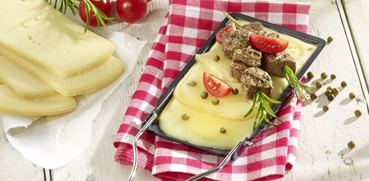 Raclette mit Filet-Spiesschen