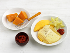 Raclette aux fruits exotiques