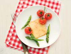 Raclette classique avec asperges