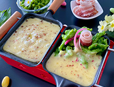 Bärlauch-Spätzli Raclette-Pfännchen  