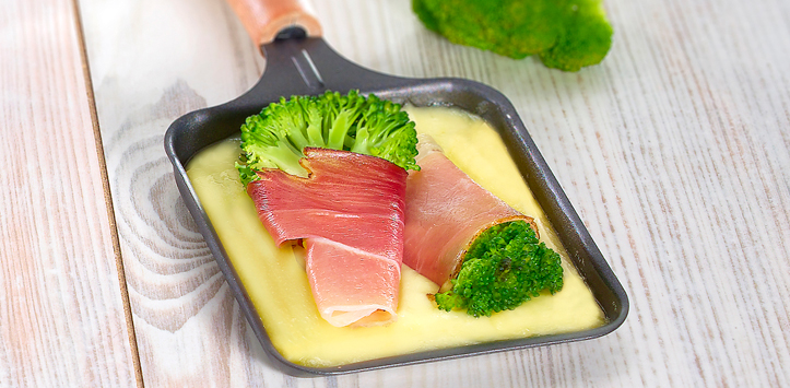 Spitzen-Raclette mit Broccoli