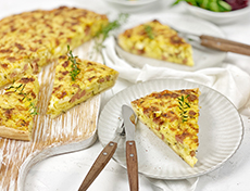 Tarte aux pommes de terre et au fromage à raclette 