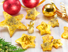 Étoiles de Noël au fromage à raclette