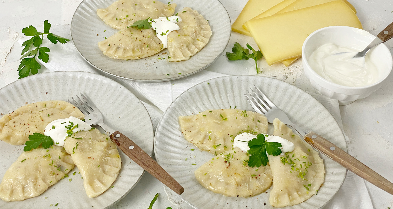 Pierogi Schweizer Art - Gefüllte Teigtaschen