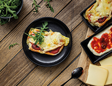 Pinsa au poêlon à raclette