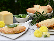 Raclette-Panzerottis