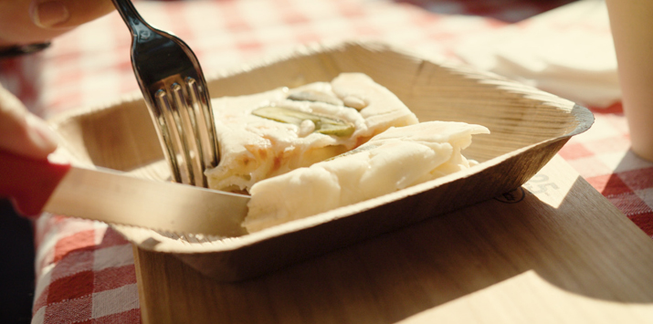 Calzone au fromage à raclette de TRAUFFER