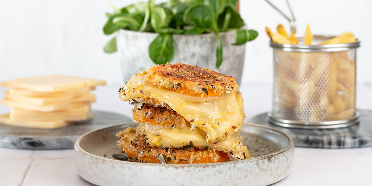 Cordon bleu de courge au fromage à raclette 