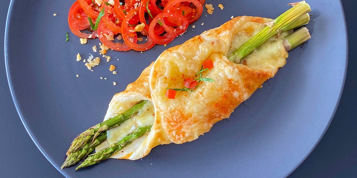 Raclette-Spargel-Taschen Raclette-Spargel-Taschen