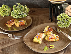 Raclette-Zucchettiröllchen