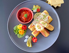 Rouleaux de french toast au fromage à raclette