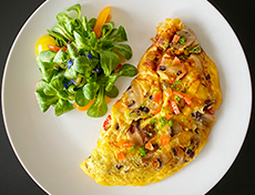 Raclette-Pilz-Omelette 