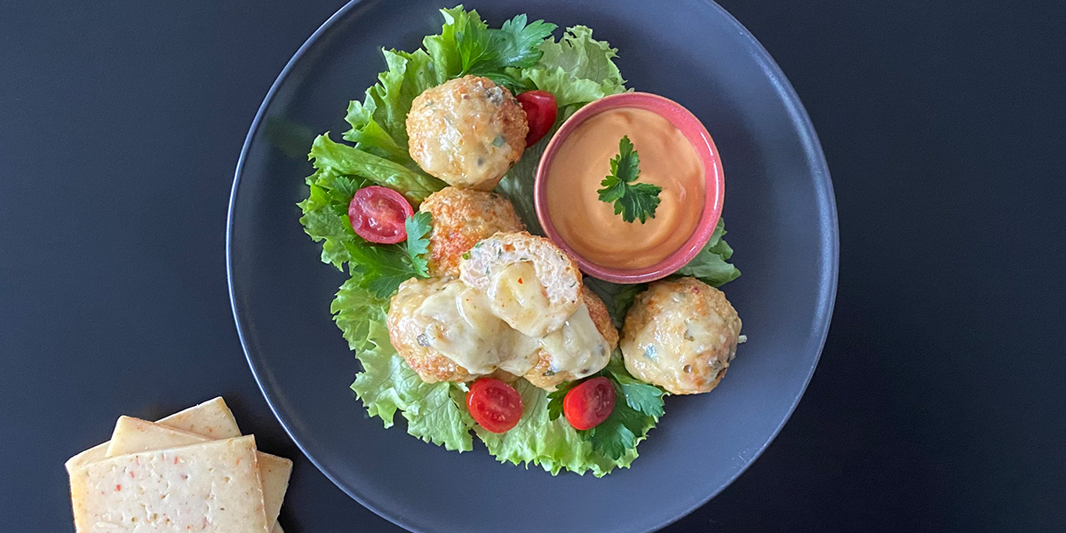 Nuggets de poulet au fromage à raclette Nuggets de poulet au fromage à raclette