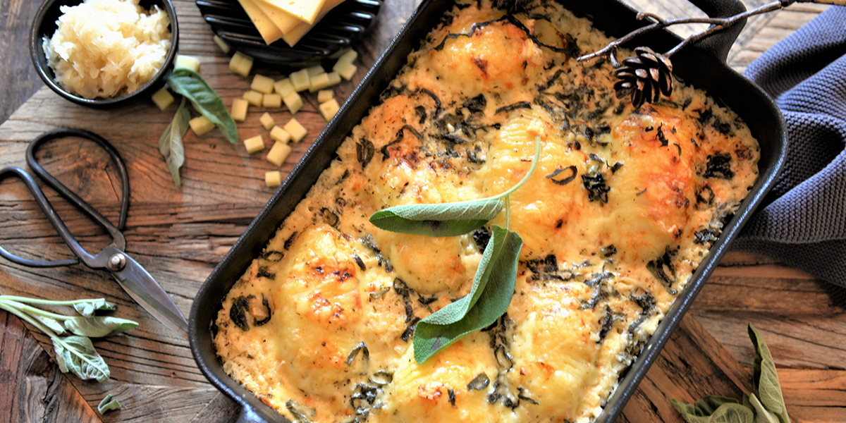 Gratin de choucroute au fromage à raclette