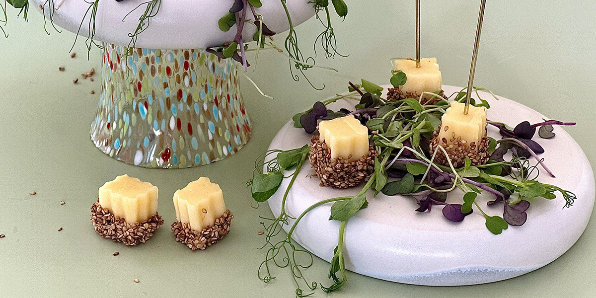 Sesam-Raclette-Apérowürfel