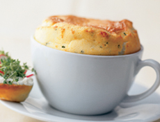 Leichtes Raclette-Soufflé