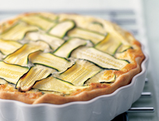 Tarte aux courgettes et à la raclette