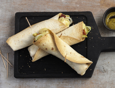 Wraps mit Raclettekäse